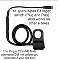 Regen Switch For E motos Works on X1 Spark&Aipas S1 and other E  motos aswell